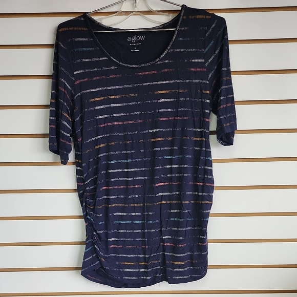 A:glow Maternity Top Lg - Picture 1 of 3